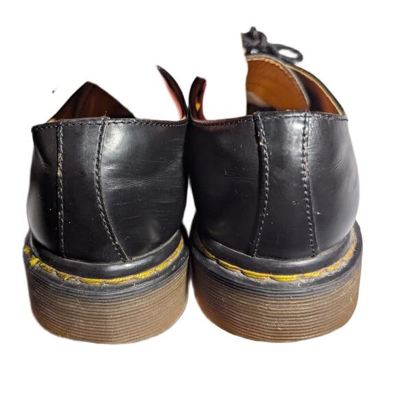 Vtg 1990s Dr. Martens Made in England 1461 Black Leather 3 Eye Oxfords UK 4 US 6 - Picture 3 of 9